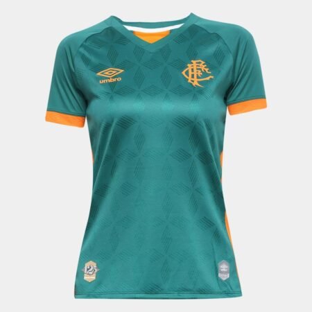 Camisa Fluminense III 20/21 Feminina - Verde e laranja