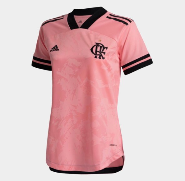 Camisa Flamengo Rosa Outubro Rosa 2020/21 Feminina