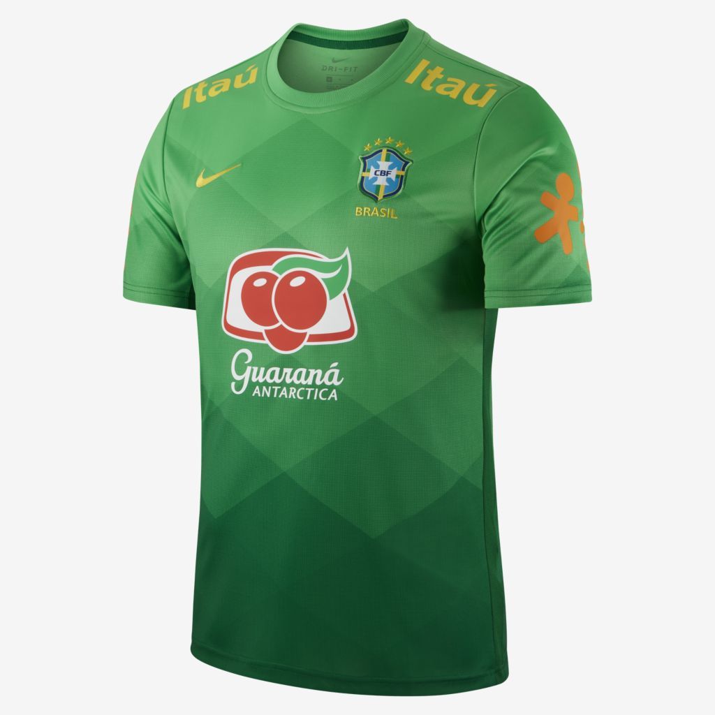 Camisa Pré-Jogo Brasil Masculina - VERDE - Malta esportes