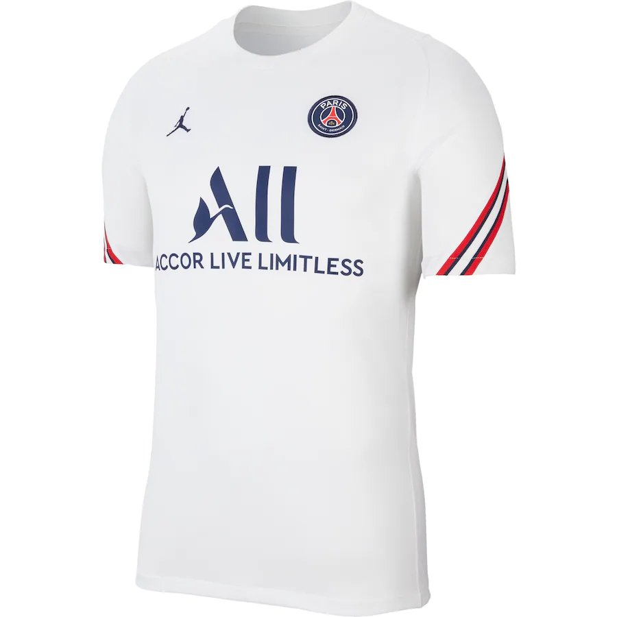 Y (6) CAMISA TREINO PSG BRANCO 21/22