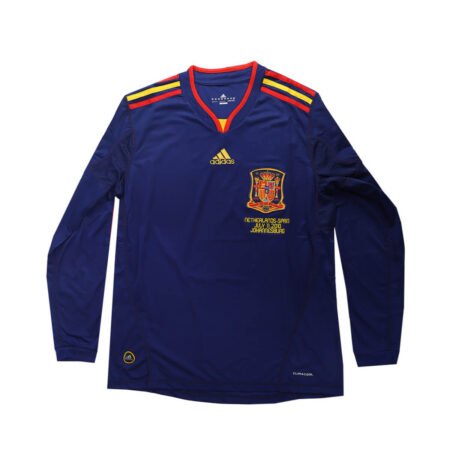 Camisa Manga Longa Retrô Seleção da Espanha 2010 Masc