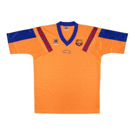 Camisa Retrô Barcelona 1991/92 Away Laranja Masculina