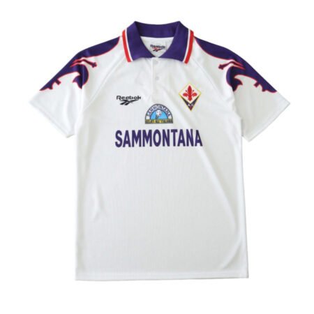 Camisa Retrô Fiorentina 1995/96 Branca Away Masculina