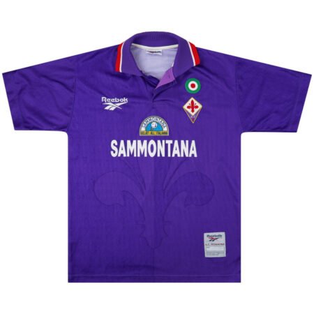 Camisa Retrô Fiorentina 1995/96 Roxo Home Masculina