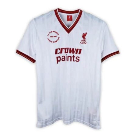 Camisa Retrô Liverpool Away Branca 1985/86 Masculina