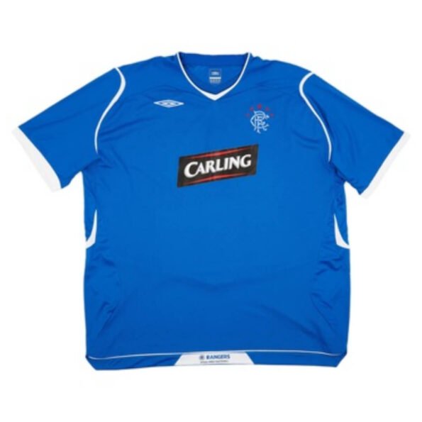 Camisa Retrô Rangers 2008/09 Azul Masculina Home