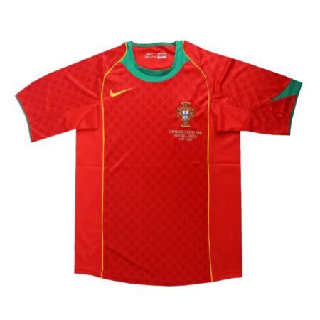 Camisa Retrô Seleção de Portugal Final Euro 2004 Home Masculina