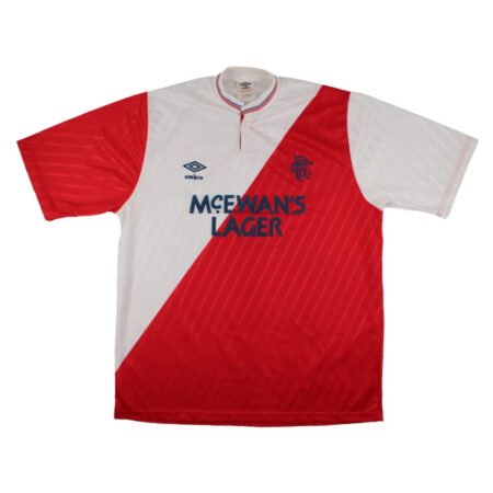 Camisa Retrô Rangers Branco 1987/88 Away Masculina