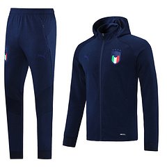 Kit Jaqueta e Calça Moletom Treino Itália 20/21 Masculino