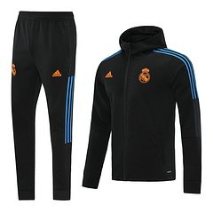 Kit Jaqueta e Calça Moletom Real Madrid Treino 21/22 Masculino