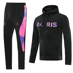 Kit Jaqueta e Calça Moletom Treino PSG 20/21 Masculino