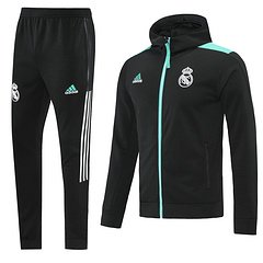 Kit Jaqueta e Calça Moletom Treino Real Madrid 21/22 Masculino