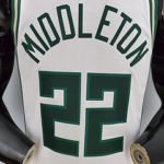 Regata NBA Milwaukee Bucks Branca MODLETON #22