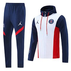 Kit Jaqueta C/Capuz e Calça Moletom Treino PSG 20/21 Masculino