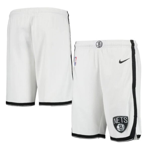 Short NBA Brooklyn Nets Association Edition Branco Masculino