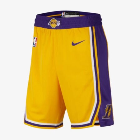 Short NBA Los Angeles Lakers Icon Edition Masculino Amarelo