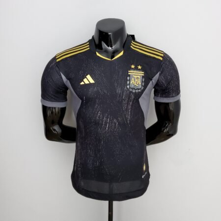 Camisa Argentina Preta Versão Jogador - Masculina