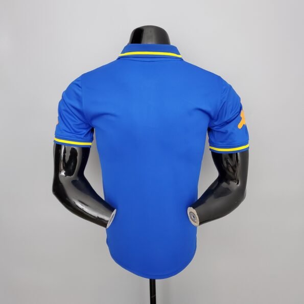 Camisa do Brasil Polo pré-jogo azul