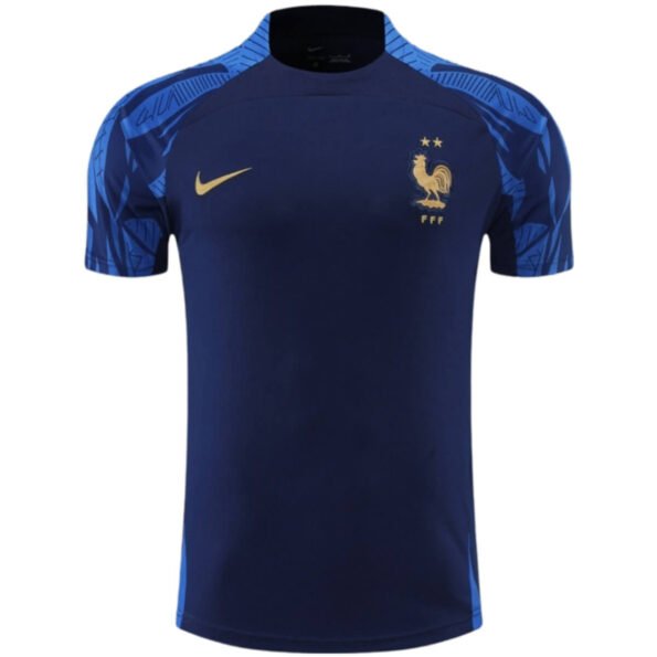 Camisa da França Azul 2022 Treino Player Masculina