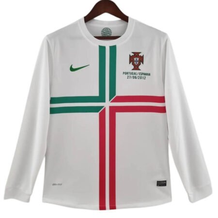 Camisa Portugal Branca Away 2012 Manga Longa Masculina