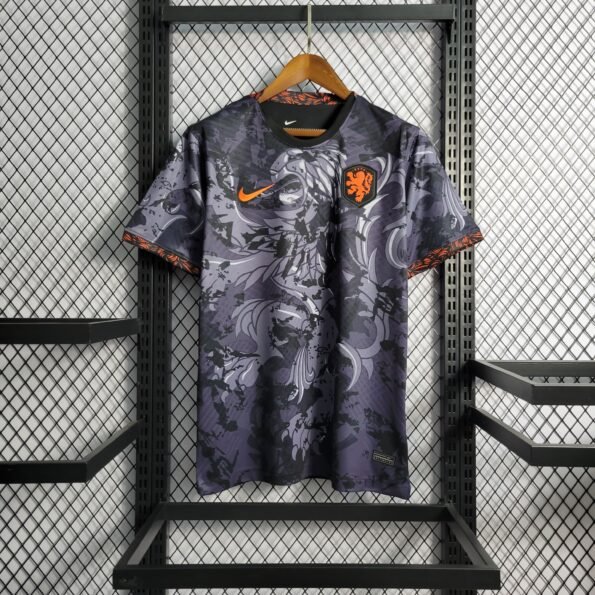 camisa da holanda preta masculina 2022