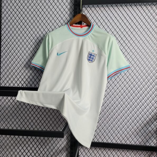 Camisa Inglaterra Branca com Azul 22/23