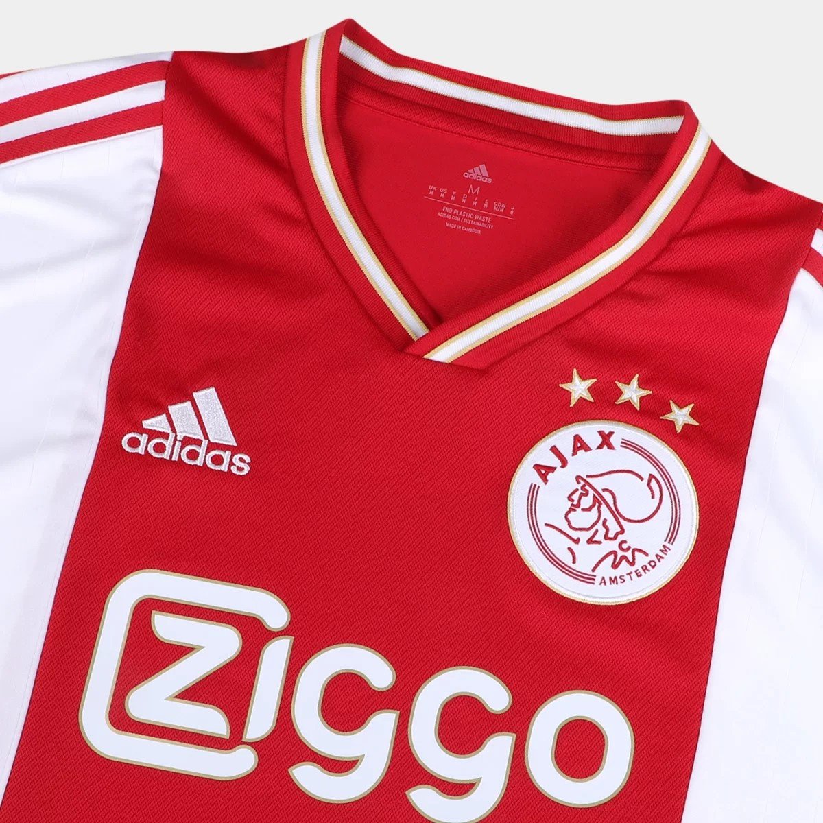 3ZP-7186-014_zoom1(3) Camisa Ajax Branca 22/23 Home Masculina