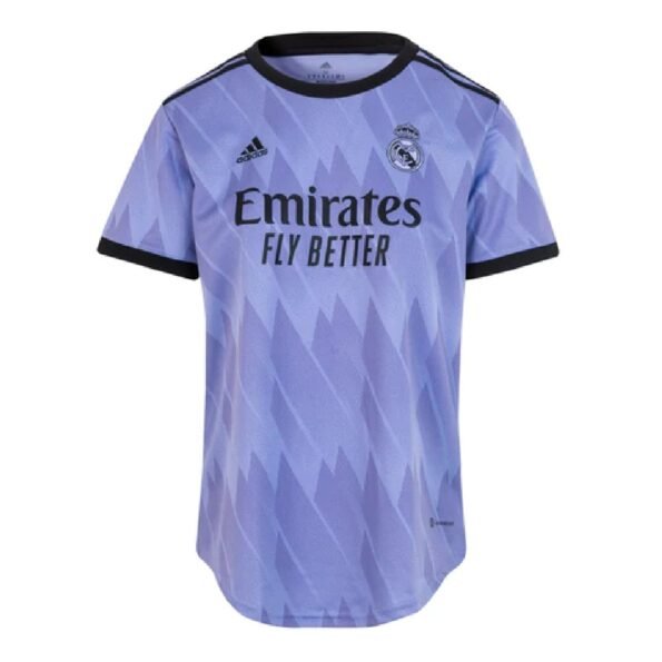 Camisa Real Madrid roxa 22/23 Feminina