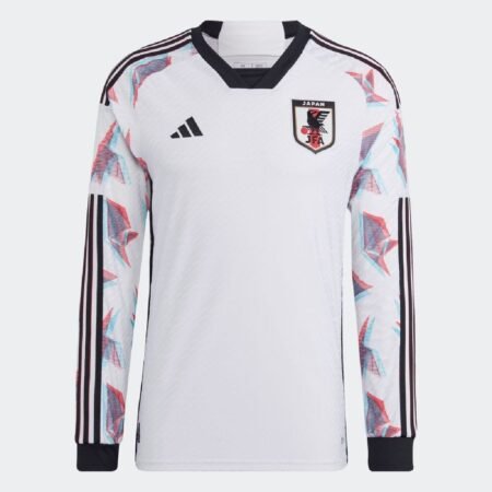 Camisa do Japão Home Copa do Mundo Branca Manga Longa