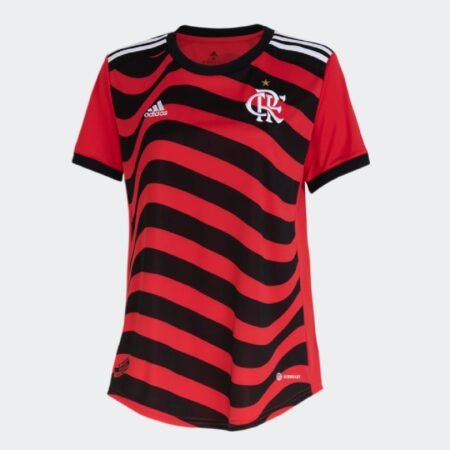 Camisa do Flamengo 3 Uniforme Vermelha 2022 Feminina