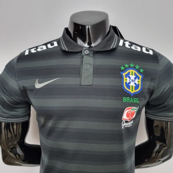 Camisa do Brasil Polo Preta Masculina