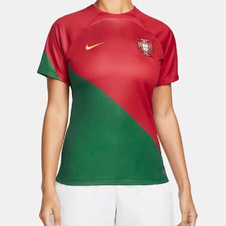 Nova Camisa de Portugal Copa do Mundo Vermelha Feminina