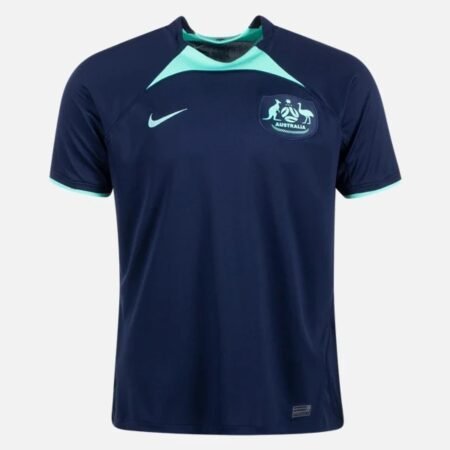 Camisa da Austrália Azul Copa do Mundo 2022 Masculina