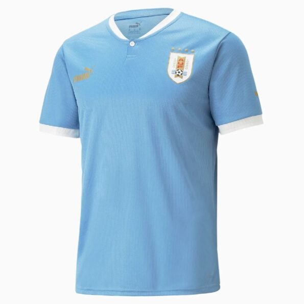 Camisa da Uruguai Azul Copa do Mundo 2022 Masculina