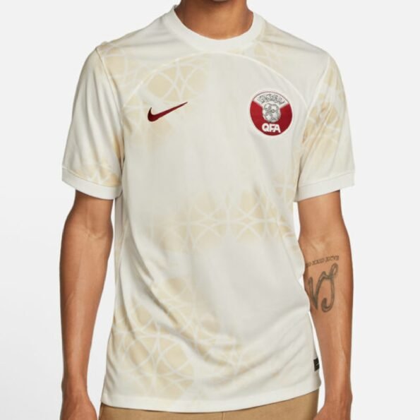 Camisa do Catar Branca Copa do Mundo 2022 Masculina