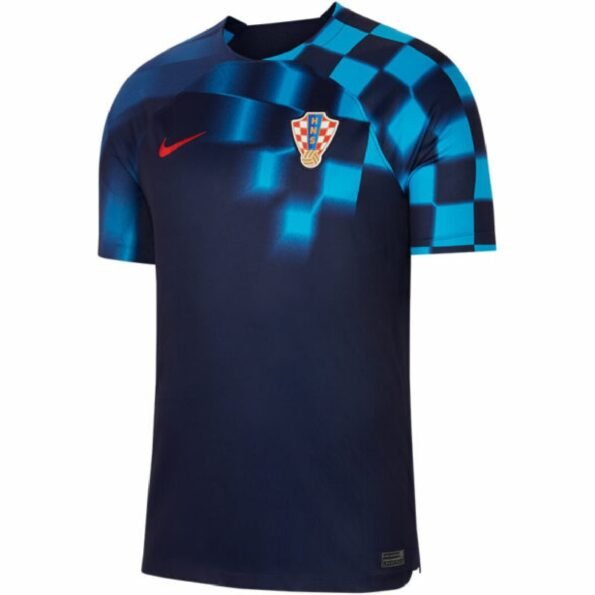 Camisa da Croácia Azul Copa do Mundo 2022 Masculina