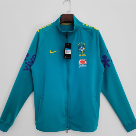 Jaqueta do Brasil Copa do Mundo 2022 Azul Claro Masculina