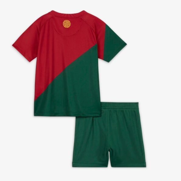 Conjunto Infantil Portugal Vermelho Unissex copa do Mundo 2022