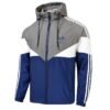 Jaqueta Corta Vento Adidas Azul+Cinza Masculina