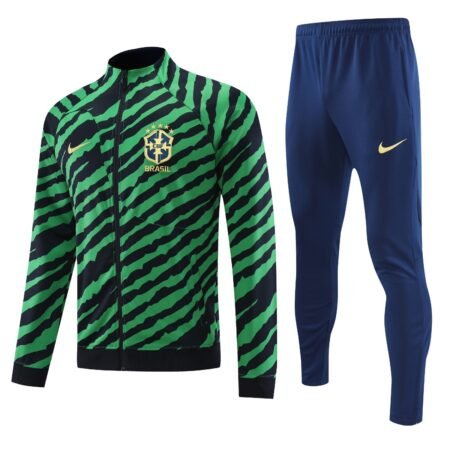 Conjunto Jaqueta e calça do Brasil Verde Copa do Mundo 2022