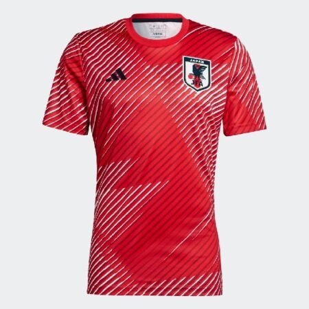 CAMISA PRÉ-JOGO JAPÃO VERMELHA MASCULINA 2022