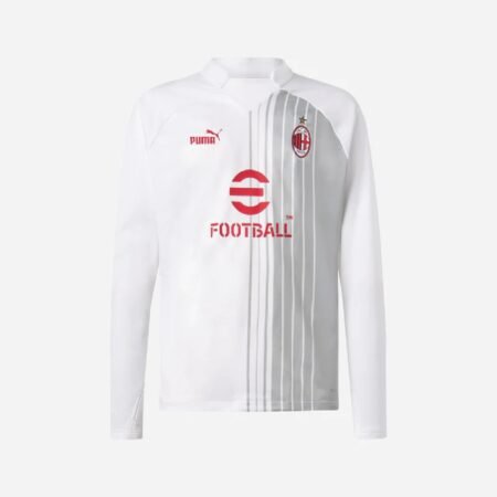 Camisa AC Milan Branca Manga Longa 2023