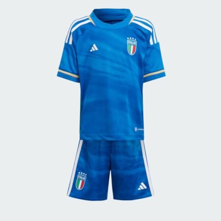 Conjunto Infantil Itália Adidas Azul 2023 Unissex