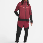 Conjunto Blusão + Calça Nike Vermelho Tech Fleece
