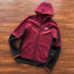 Conjunto Blusão + Calça Nike Vermelho Tech Fleece