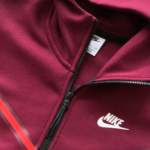 Conjunto Blusão + Calça Nike Vermelho Tech Fleece