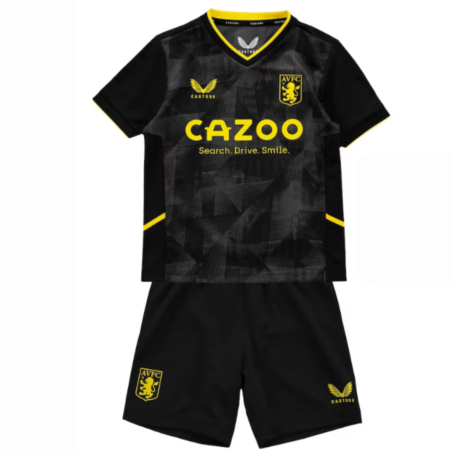 Conjunto Infantil Aston Villa Preto Unissex