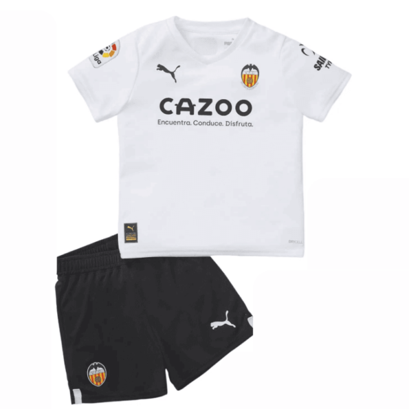 Conjunto Infantil Valência Fc Branco 2022 Unissex