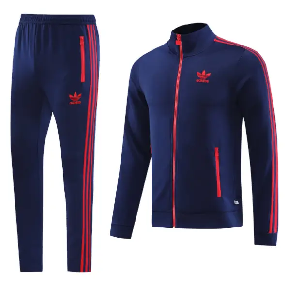 Conjunto de Frio Adidas Jaqueta e Calca Azul Malta esportes