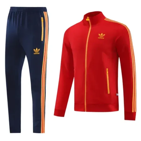 Conjunto de Frio Adidas Jaqueta e Calça Vermelha